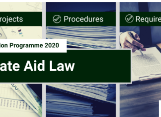 State Aid Law Events with Lexxion in Spring/Summer 2020