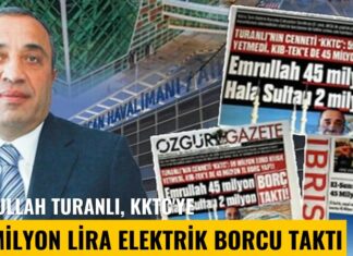 Emrullah Turanlı, KKTC’ye 45 milyon lira elektrik borcu taktı