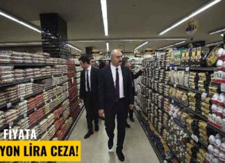 Fahiş fiyata 1 milyon lira ceza!