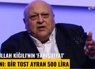 Abdullah Kiğılı’nın ‘fahiş fiyat’ isyanı: Bir tost ayran 500 lira