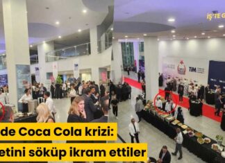 TİM’de Coca Cola krizi: Etiketini söküp ikram ettiler