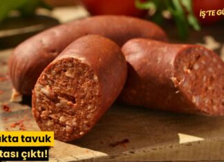 Sucukta tavuk kafatası çıktı!