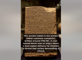 Dünyanın en eski yazılı TÜKETİCİ ŞİKAYETİ
