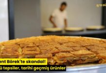Levent Börek’te skandal! Küflü tepsiler, tarihi geçmiş ürünler