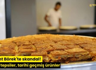 Levent Börek’te skandal! Küflü tepsiler, tarihi geçmiş ürünler