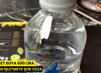 Üç adet suya 600 lira isteyen işletmeye şok ceza