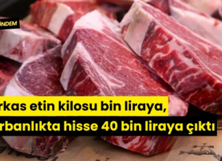 Karkas etin kilosu bin liraya, kurbanlıkta hisse 40 bin liraya çıktı