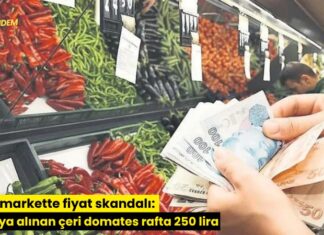 Zincir markette fiyat skandalı: 50 liraya alınan çeri domates rafta 250 lira