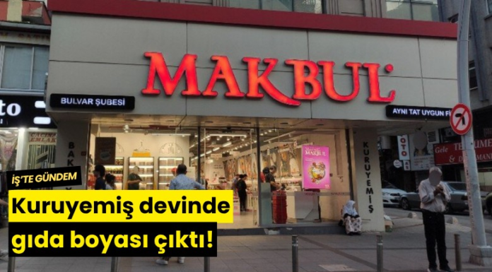 Kuruyemiş devinde gıda boyası çıktı!