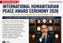 International Humanitarian Peace Award Ceremony 2026