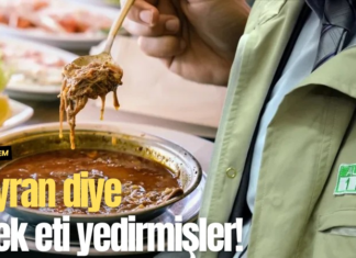Beyran diye eşek eti yedirmişler!