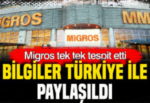 Migros tek tek tespit etti: Bilgiler Türkiye ile paylaşıldı