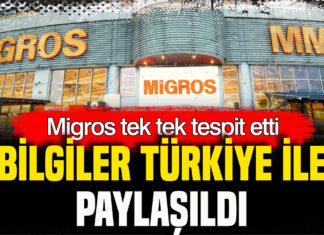 Migros tek tek tespit etti: Bilgiler Türkiye ile paylaşıldı