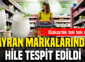 Ayran markalarında hile tespit edildi: Bakanlık açıkladı